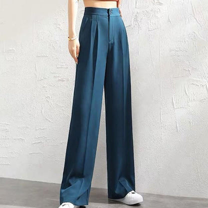 Levoire | Pantalons de loisirs à jambe large Bleu foncé