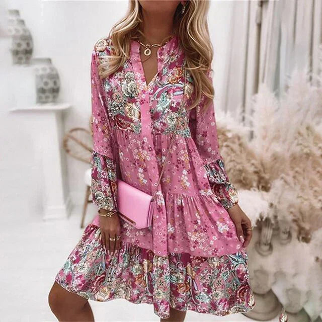 Levoire | Élégante Robe De Fête Rosa