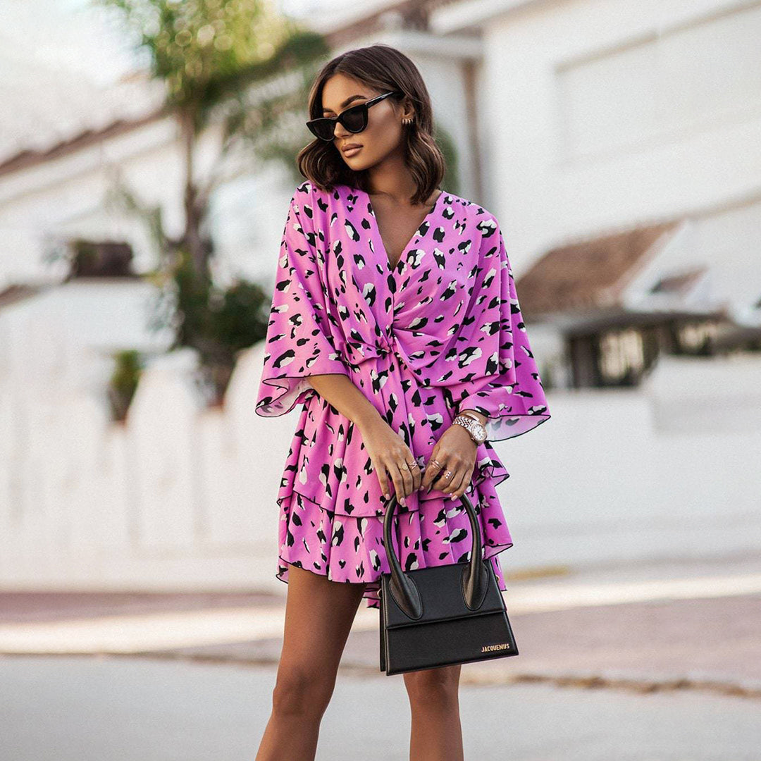 Levoire | Mini robe élégante pour l'été Rose
