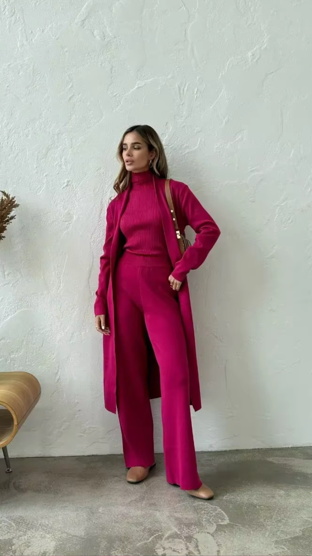 Levoire | Robe en coton exclusive Fuchsia
