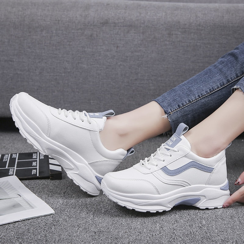 Levoire | Baskets À Lacets En Mesh Baskets Blanches Chaussures Pour Femmes