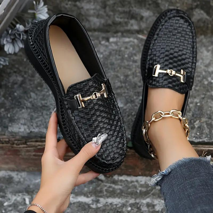 Levoire | Tissé Chaussures Confortables Pour Femmes Chaussons Noir