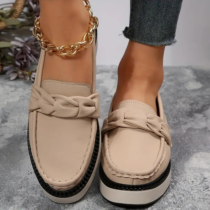 Levoire | Bottes Plates À Bout Rond Antidérapantes Fiables Beige