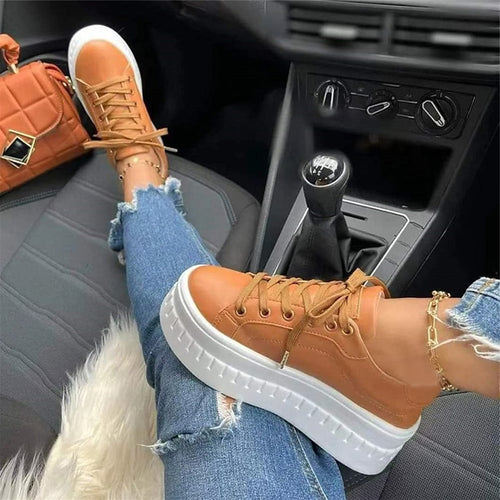 Levoire | Femme Chaussures À Lacets Confortables Avec Semelle Épaisse