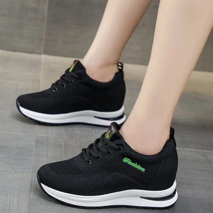 Levoire | Chaussures Légères Et Confortables Avec Talon Compensé Noir