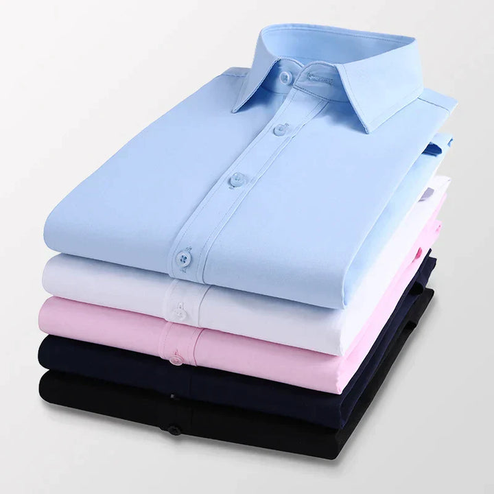 Levoire | Chemise Formelle À Manches Longues Pour Hommes Avec Poche