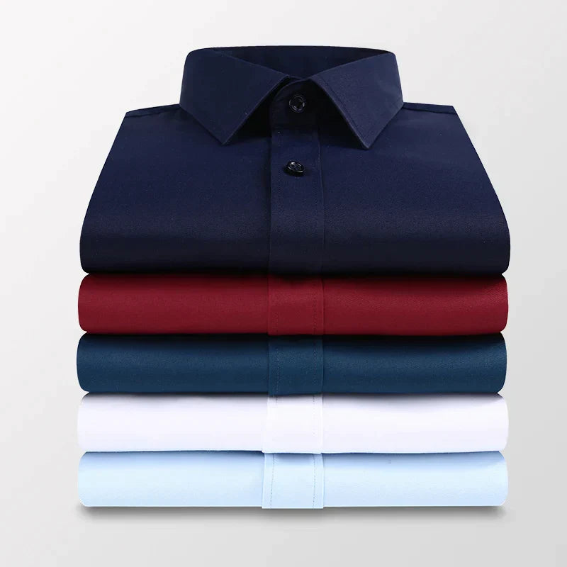 Levoire | Chemise Formelle À Manches Longues Pour Hommes Avec Poche