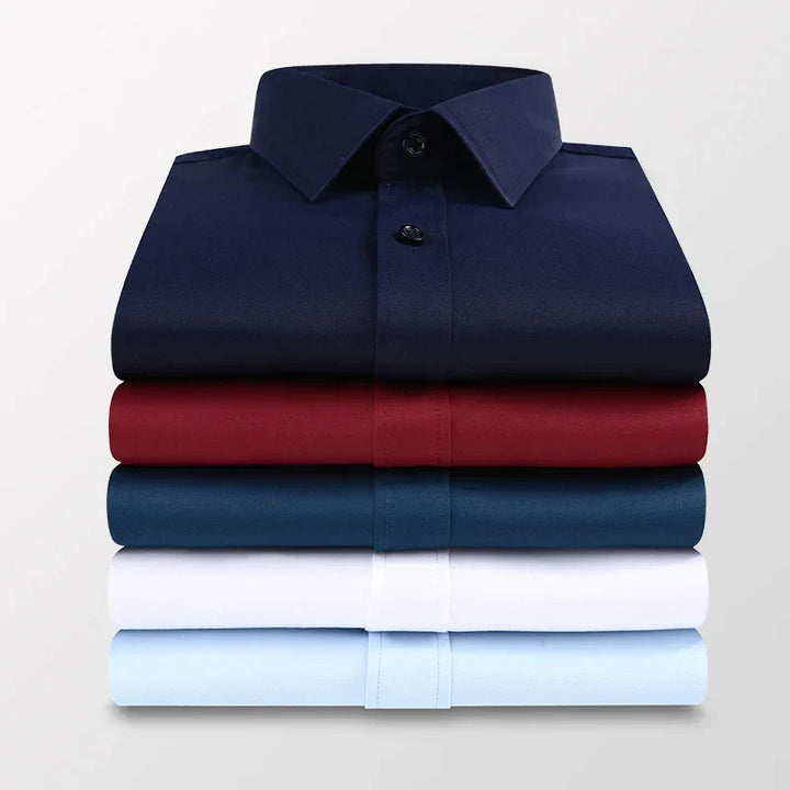 Levoire | Chemise Formelle À Manches Longues Pour Hommes Avec Poche