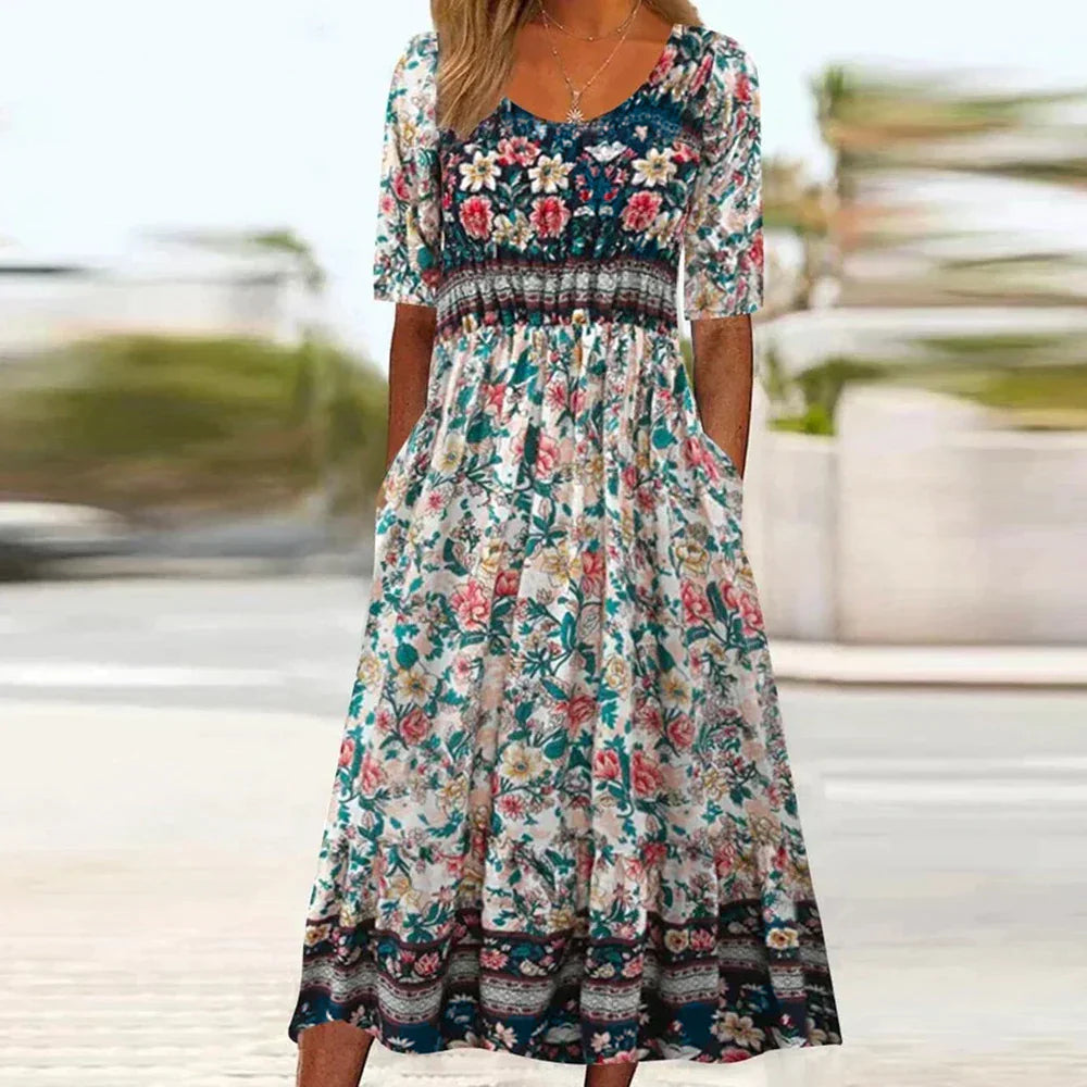 Levoire | Robe bohème Jardin crépusculaire