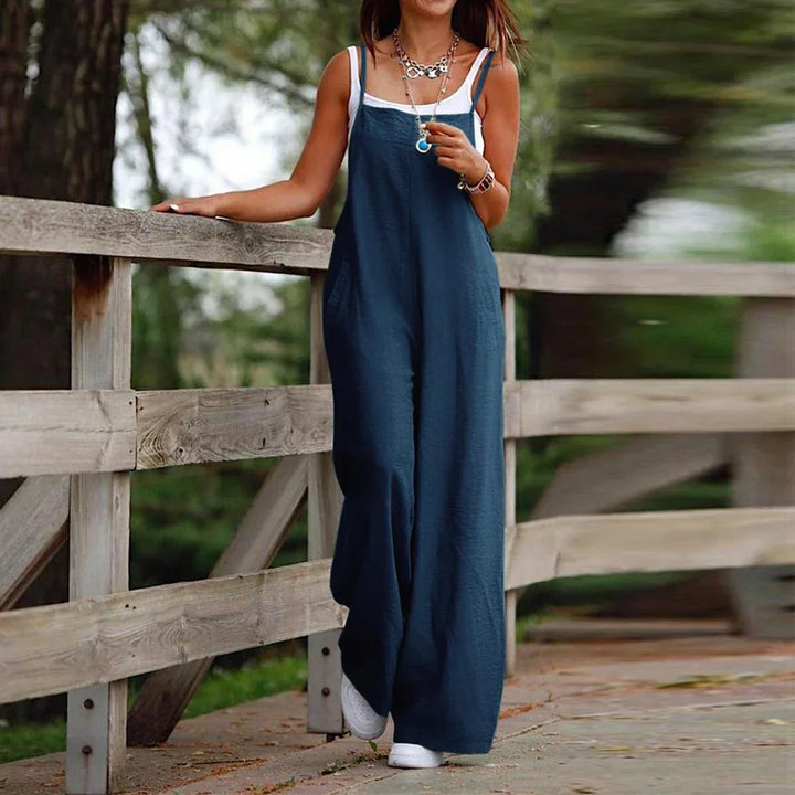 Levoire | Combinaison Confortable Et Style Pantalons Amples Femmes Bleu