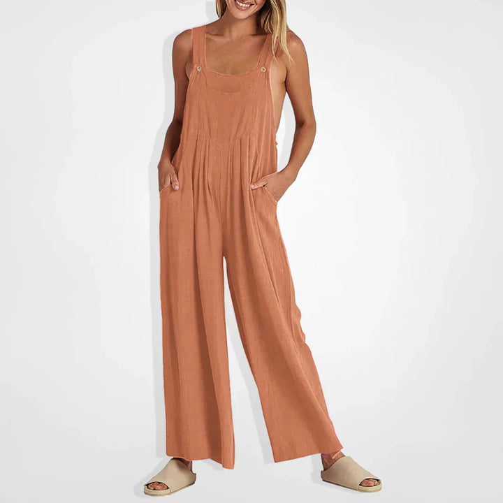 Levoire | Combinaisons femme jambes larges Abricot