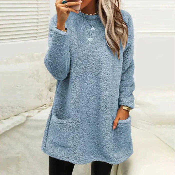 Levoire | Chaud & Confortable Tricot De Récolte De Vin Bleu