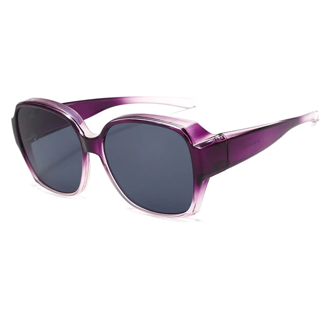 Levoire | Fit Sur Lunettes De Soleil Lila Gris