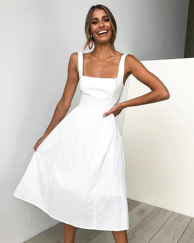 Levoire | Robe De Soirée Unie Blanc