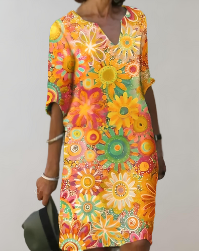Levoire | Robe D'Été Imprimé Floral Légère Polyester
