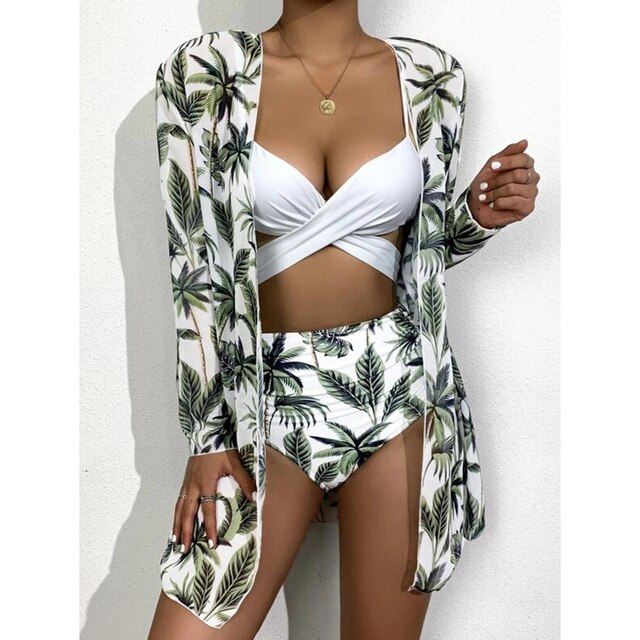 Levoire | Maillots De Bain À Motifs Floraux Blanc