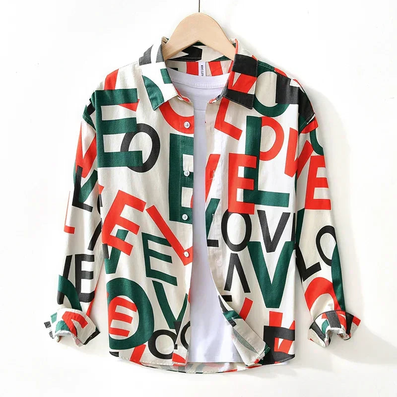 Levoire | Chemise Imprimee Style Audacieux Hommes Multicolore