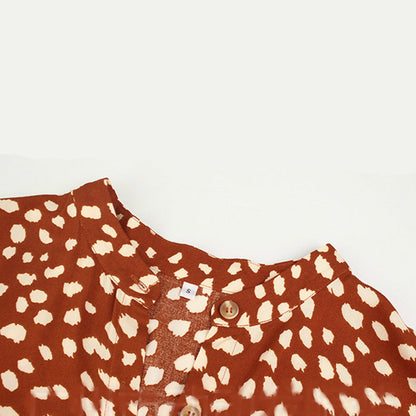 Levoire | Robe Avec Décolleté En V Imprimé