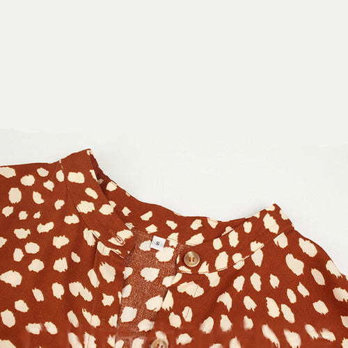Levoire | Robe Avec Décolleté En V Imprimé