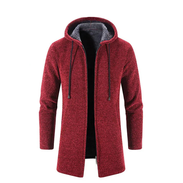Levoire | Manteau Chaud Pour Hommes Avec Capuche Rot
