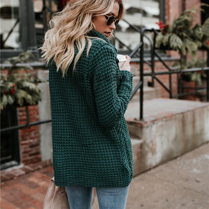 Levoire | Pull En Tricot Pour Tous Les Jours Vert foncé