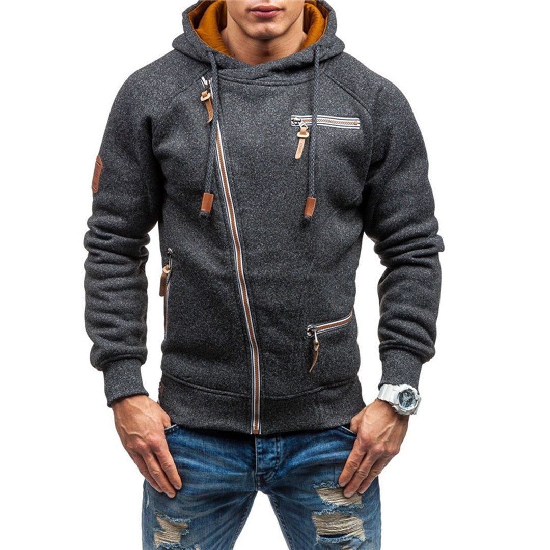 Levoire | Moderne De Printemps Veste À Capuche Pour Hommes Noir
