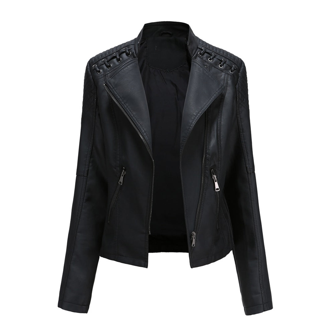 Levoire | Veste En Cuir Pour Femmes Noir