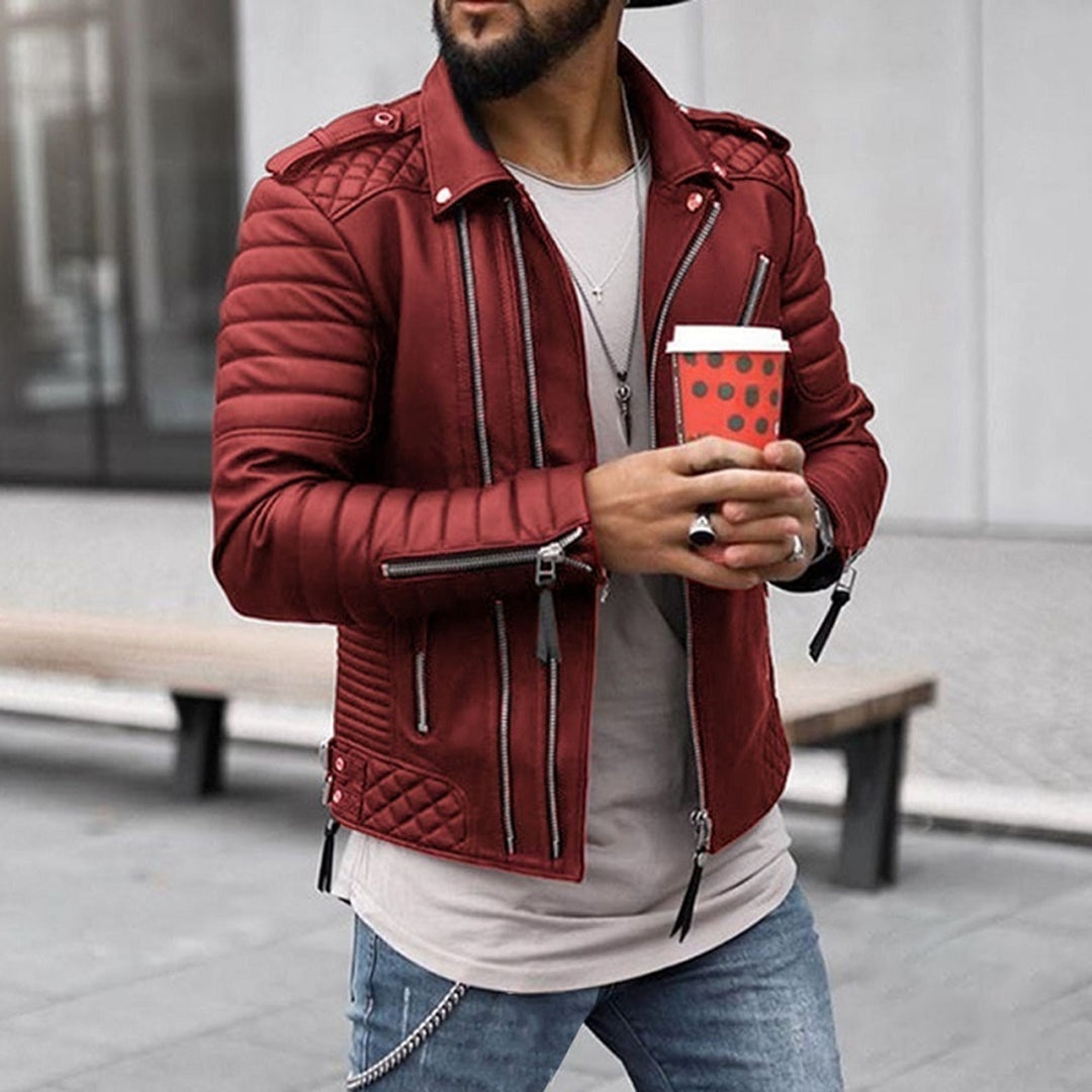Levoire | Veste en Cuir Homme Style Contemporain et Durable Rot