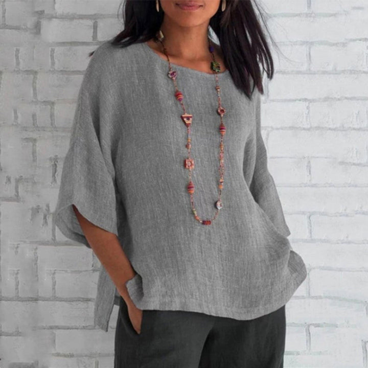 Levoire | Top En Lin Détendu Gris