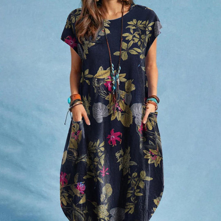 Levoire | Robe À Fleurs Avec Poches Pour Femmes