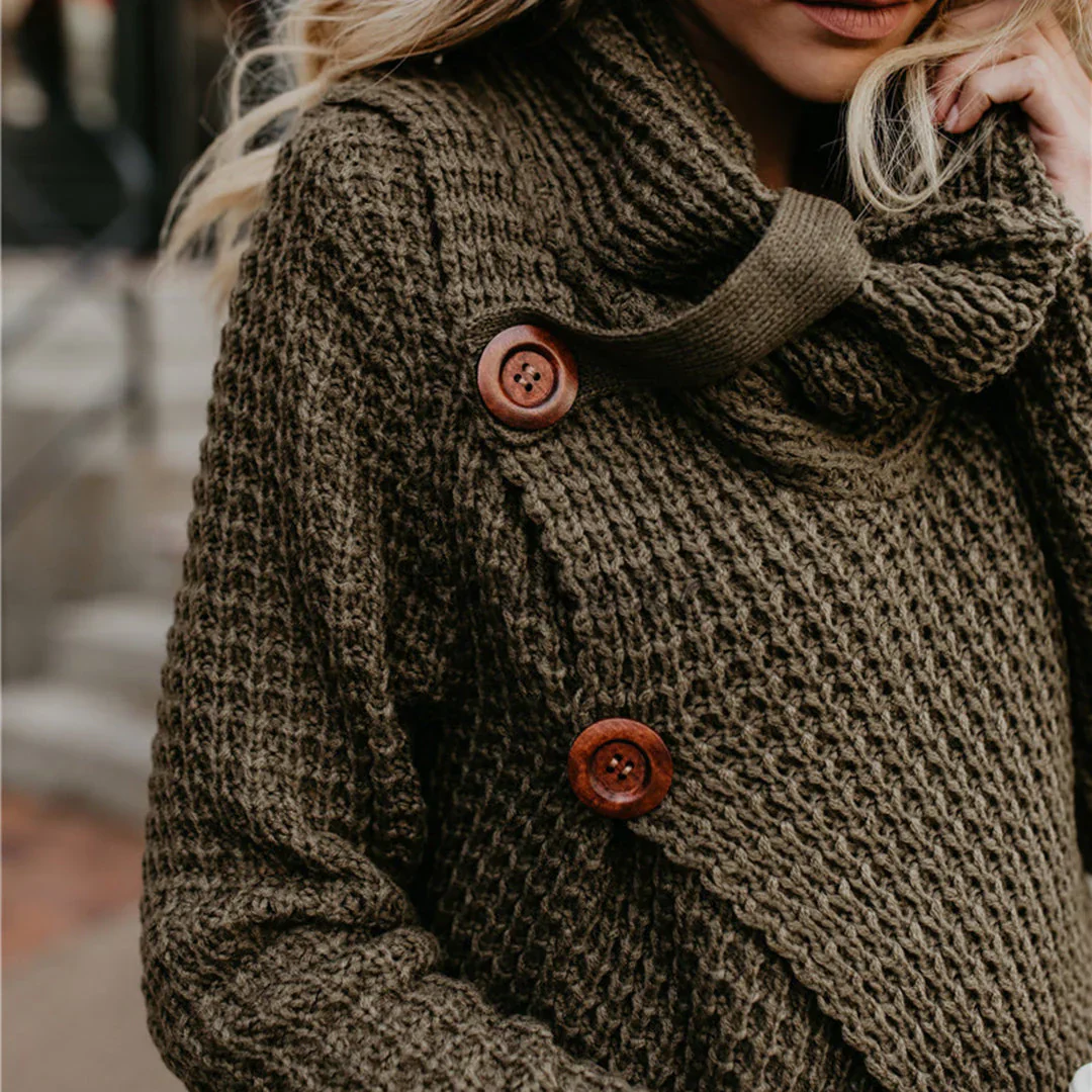 Levoire | Pull En Tricot Pour Tous Les Jours Olive vert