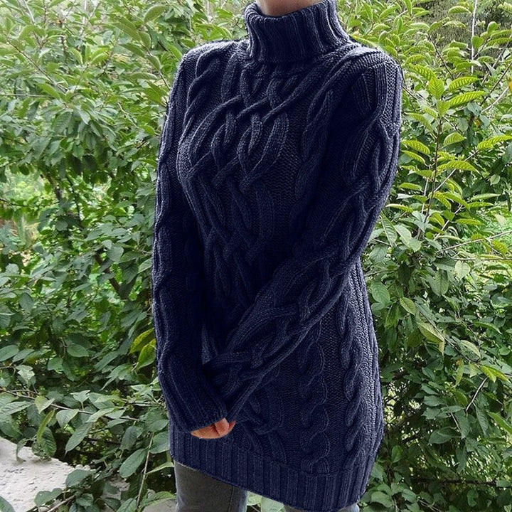 Levoire | Chic Pulls À Col Roulé Pour Femmes Bleu foncé