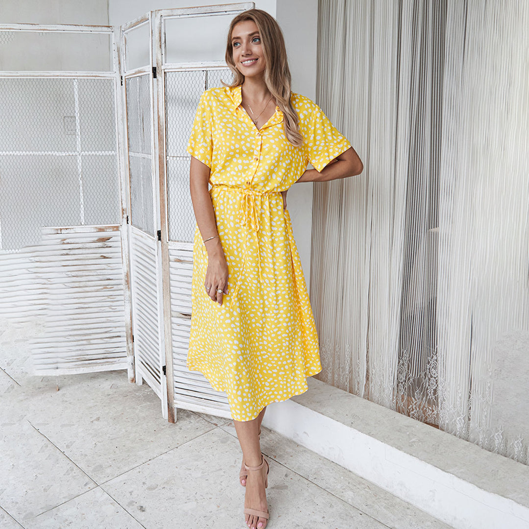 Levoire | Robe Avec Décolleté En V Imprimé