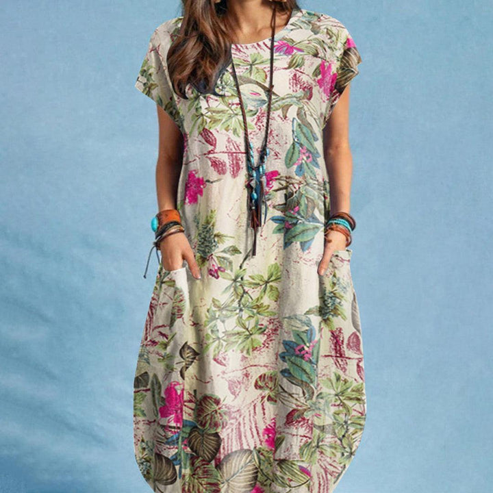 Levoire | Robe À Fleurs Avec Poches Pour Femmes