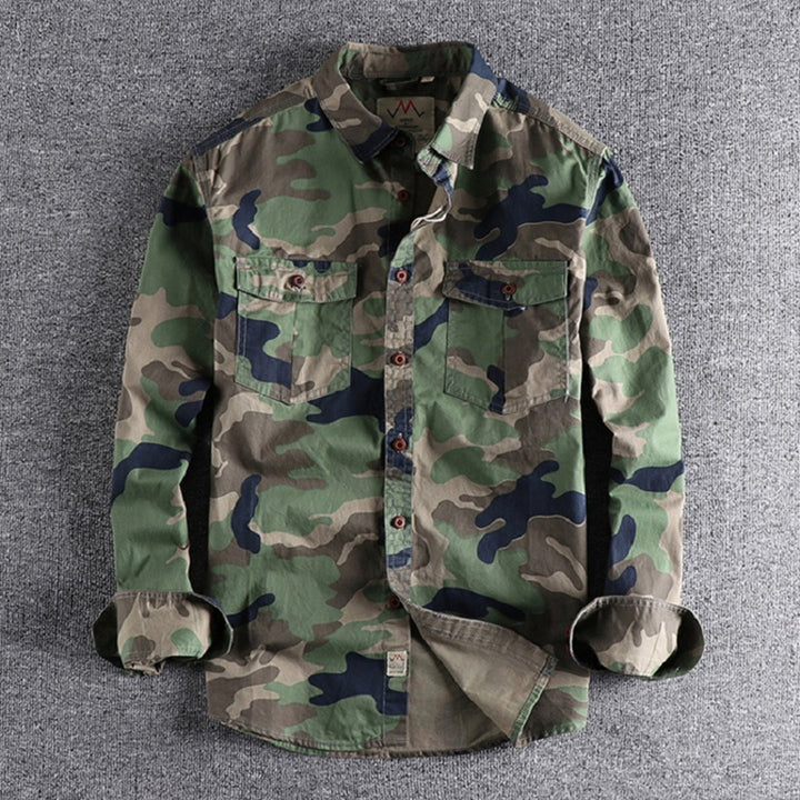 Levoire | Chemise Camouflage À Poches Motif Camouflage Classique