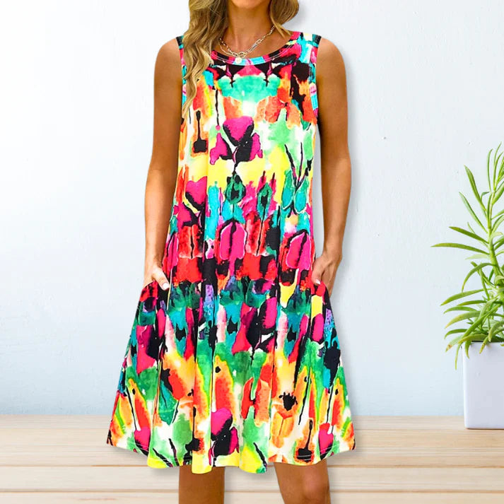 Levoire | Robe décontractée pour femmes Arc-en-ciel