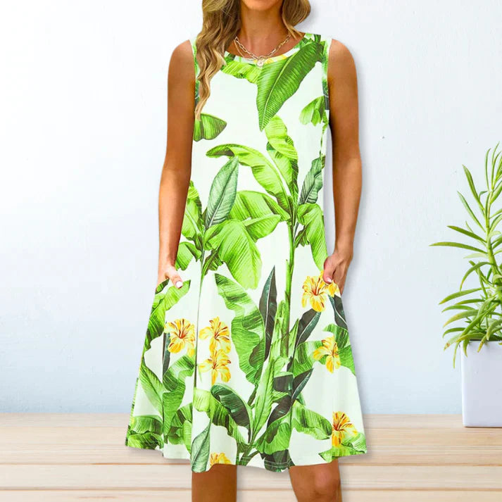 Levoire | Robe Loose Décontractée Vert