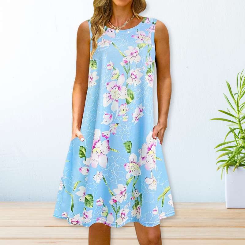 Levoire | Robe Décontractée Et Ample Taivaansininen