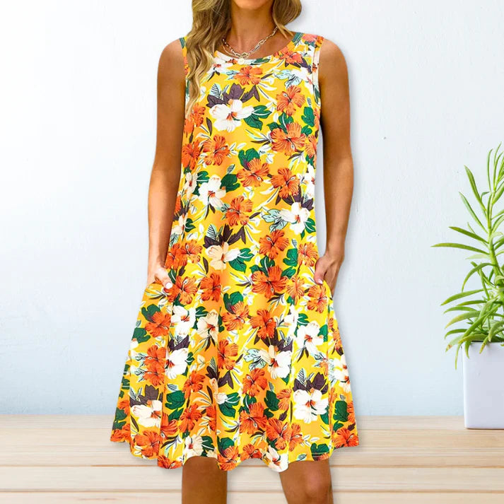 Levoire | Robe décontractée pour femmes Jaune
