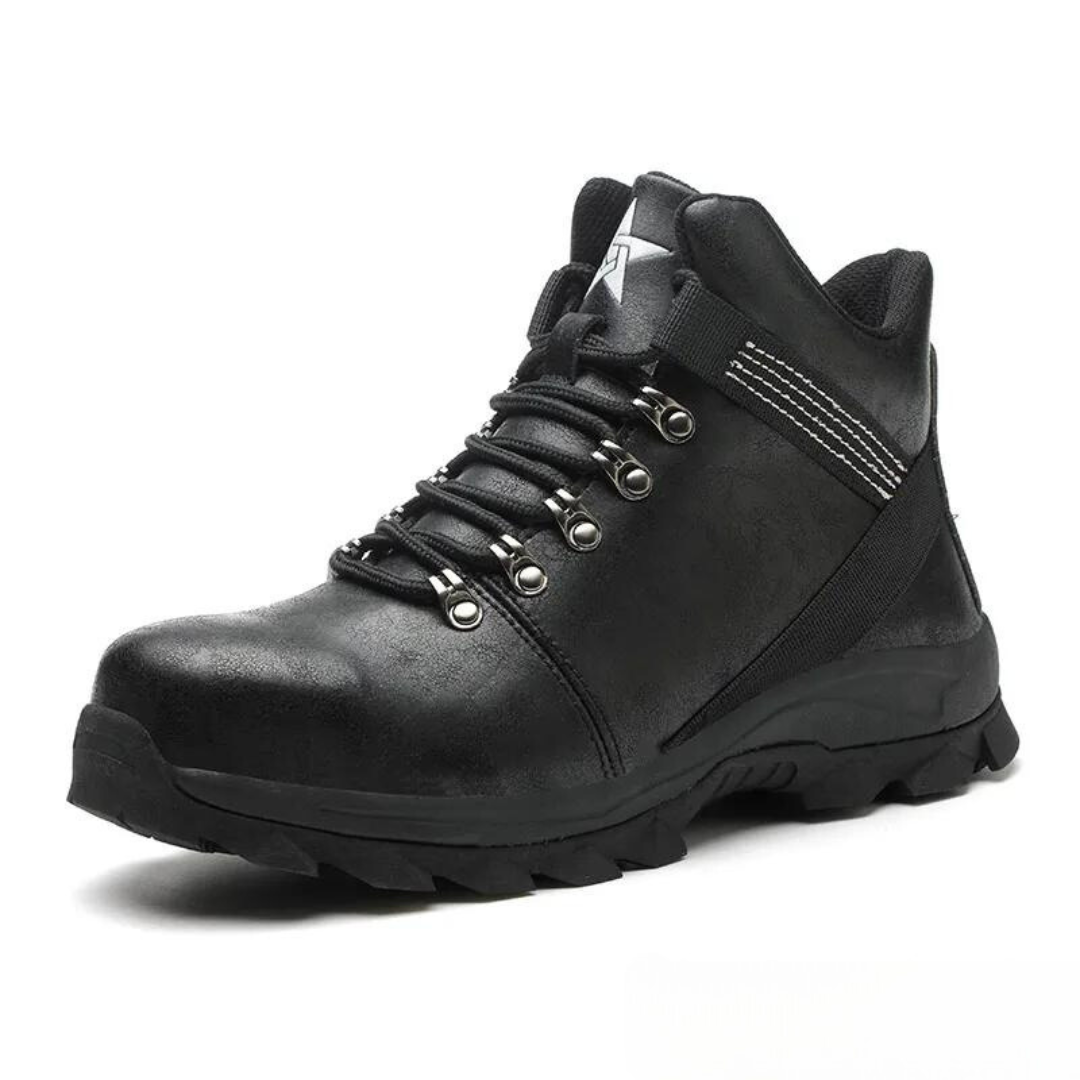 Levoire | Bottes De Sécurité Imperméables Avec Embouts Et Semelles Renforcés Pour Hommes Noir
