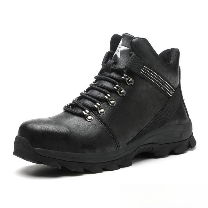 Levoire | Bottes De Sécurité Imperméables Avec Embouts Et Semelles Renforcés Pour Hommes Noir
