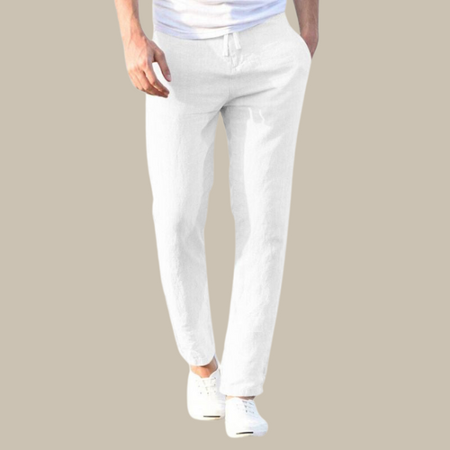 Levoire | Pantalons En Lin Pour Hommes Au Look Détendu