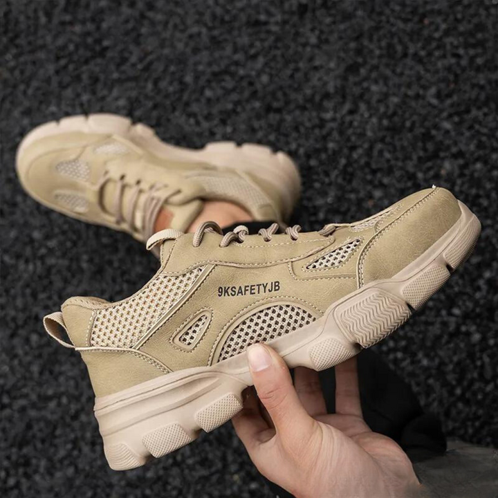 Levoire | Chaussures De Sécurité Légères Pour Hommes Khaki