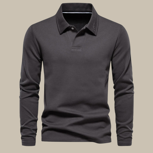 Levoire | Polo Long À Manches Longues Élégant Pour Hommes