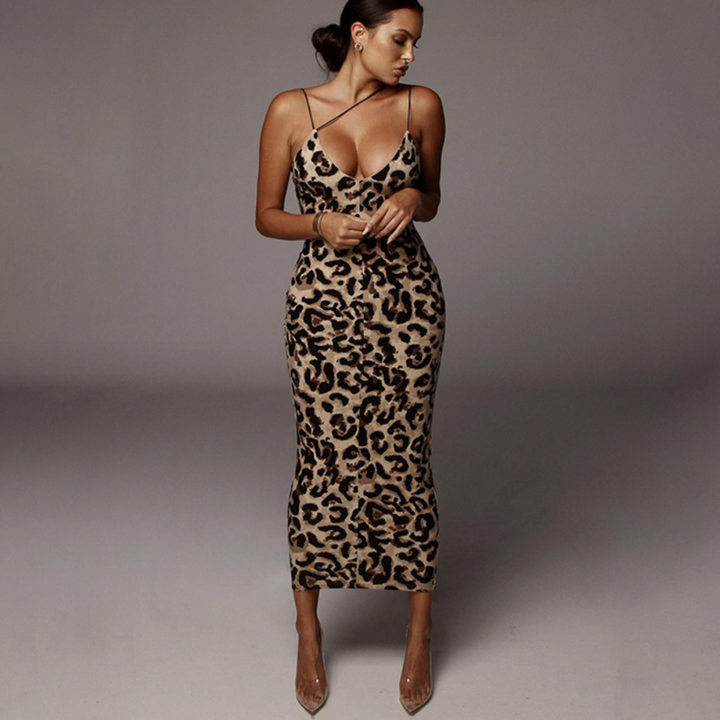 Levoire | Robe Sexy Avec Bretelles Et Décolleté En V Braun (Bref avant la vente en solde)