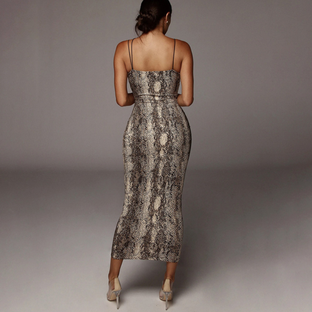 Levoire | Robe Sexy Avec Bretelles Et Décolleté En V