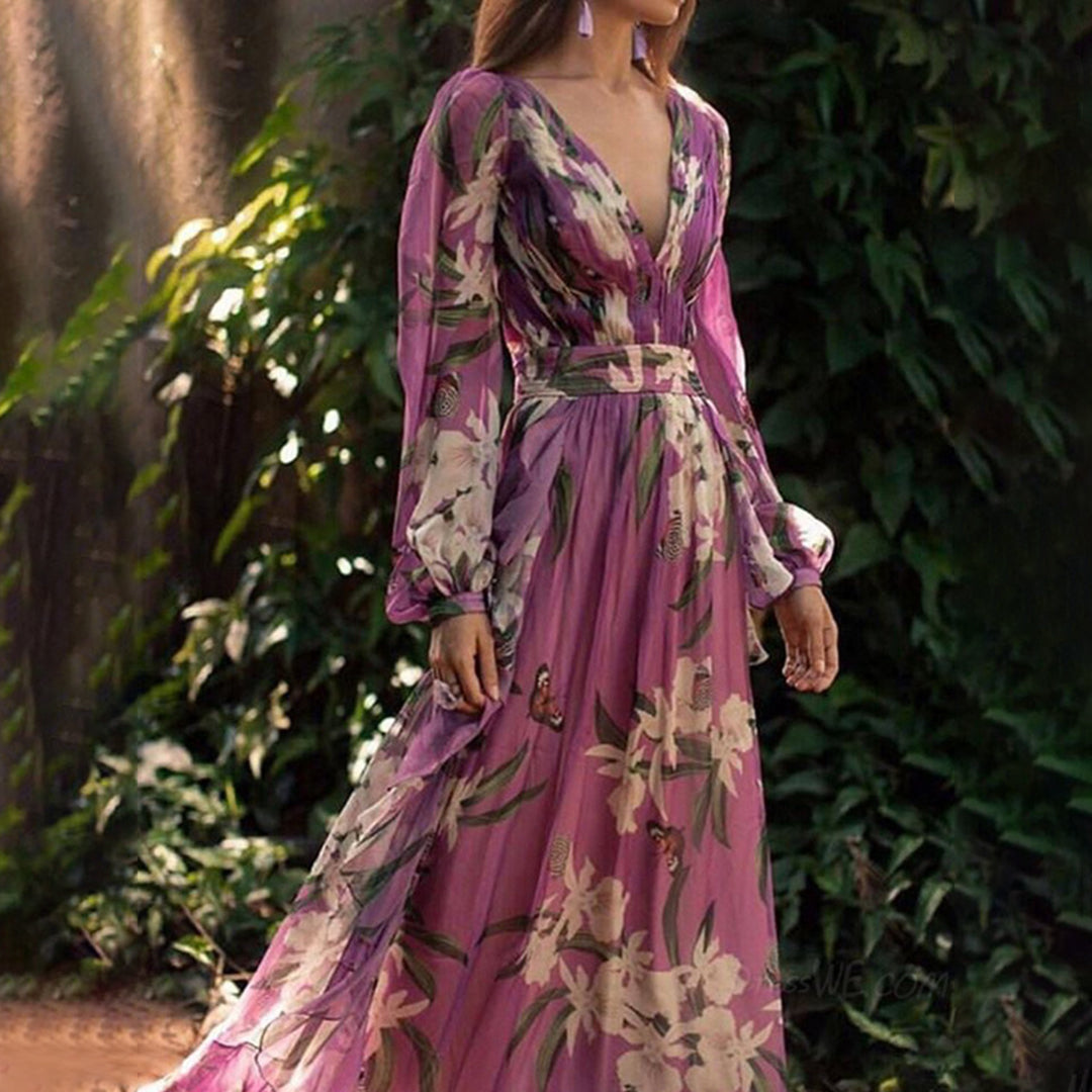 Levoire | Femme Robe longue élégante - Violet