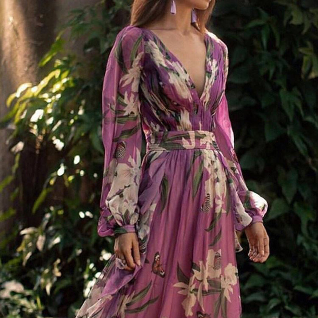 Levoire | Femme Robe longue élégante - Violet