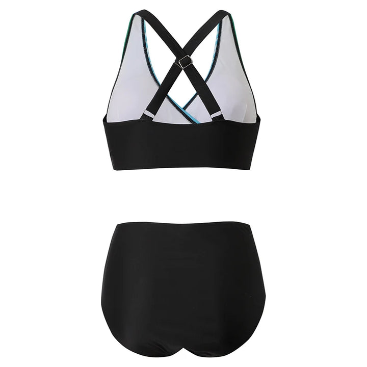 Levoire | Push Up Halter Bikini Set Avec Taille Haute Pour Femmes