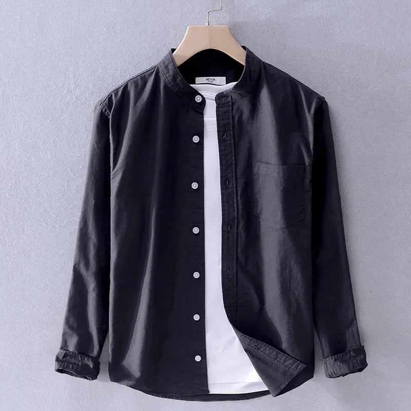 Levoire | Chemise En Coton Elegant Hommes Noir